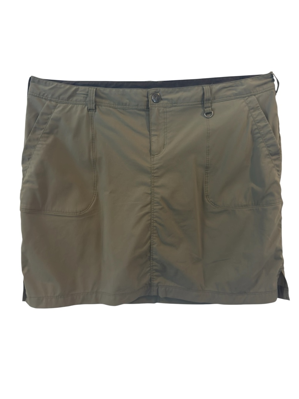 REI Quick Dry Outdoor Hiking Performance Active Skort Olive Gray 14